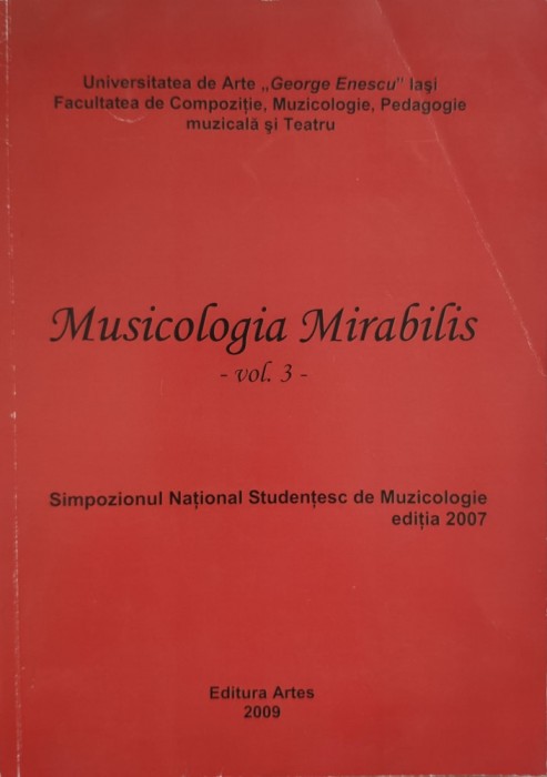 Musicologia Mirabilis Vol. 3 - Colectiv , E859