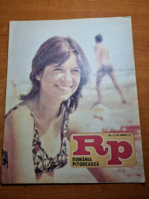 romania pitoreasca august 1981-art. rasinari,cu pluta pe somes,constanta, arges foto