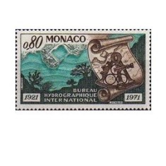 Monaco 1971 - Biroul Hidrografic Internațional, neuzata