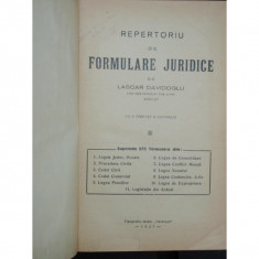 REPERTORIU DE FORMULARE JURIDICE - LASCAR DAVIDOGLU