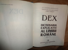 DEX - dictionarul explicativ al limbii romane an 1996/1192pagini foto