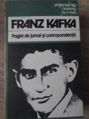 PAGINI DE JURNAL SI CORESPONDENTA - FRANZ KAFKA foto