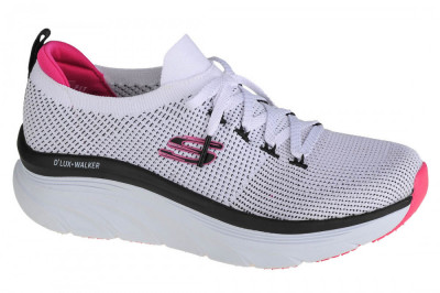 Pantofi pentru adidași Skechers D&amp;#039;Lux Walker 149311-WBK alb foto