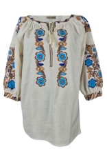 Bluza tip ie dama B2, bej/maro , marimea XL