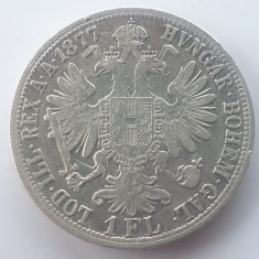 Austria 1 florin 1877 argint Franz Joseph l