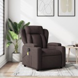 Gossi fotoliu de masaj rabatabil, maro inchis, material textil