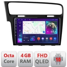 Navigatie VW Golf 7 B-491 Android Ecran QLED octa core 4+64 carplay android auto KIT-491+EDT-E310V3 CarStore Technology