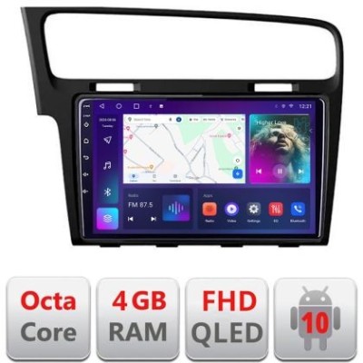 Navigatie VW Golf 7 B-491 Android Ecran QLED octa core 4+64 carplay android auto KIT-491+EDT-E310V3 CarStore Technology foto