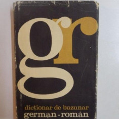 DICTIONAR DE BUZUNAR GERMAN - ROMAN de ALEXANDRU ROMAN , 1967