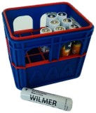 Organizator Baterii AAA, Cutie Depozitare 20 Baterii, Plastic Durabil, Albastru