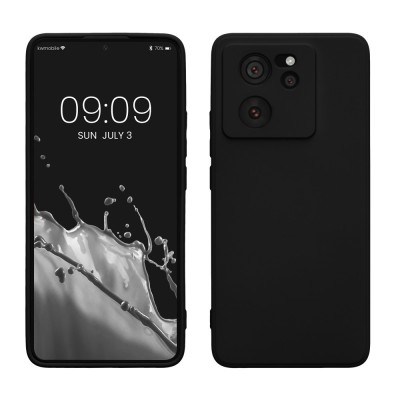 Husa Kwmobile pentru Xiaomi 13T/13T Pro, Negru, Silicon, KWM000020IU001C foto