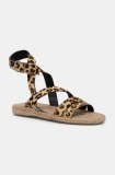 Answear Lab sandale de piele femei, culoarea maro