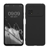 Husa kwmobile pentru Xiaomi Poco M4 Pro, Silicon, Negru, 59758.47, Carcasa