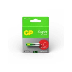 Set 6 baterii Super ALKALINE GP R3 AAA GP24A-PGB6