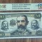REPRODUCERE pe hartie cu filigran si fire UV proiect bancnota 50 Lei 1929 nr.174