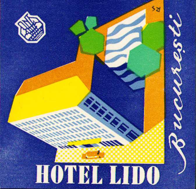 HST A96 Etichetă reclamă Hotel Lido București ONT Carpați