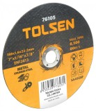 Disc Taiere Metal/Inox Tolsen, 180x1.6x22 mm, Plat, Abraziv Profesional