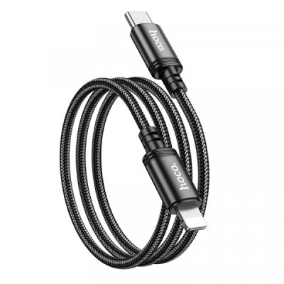 Cablu Date si Incarcare USB-C - Lightning HOCO X89, 20W, 1m, Negru foto
