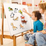 Set Jucării Magnetice, 30 Bucăți, Animale, Carton, Multicolor, V&acirc;rstă 3+ Ani, Oem