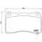 Placute frana Cadillac Ats Coupe, Ats, Ct6, Cts, Xts 09.11-; Chevrolet Camaro Convertible, Camaro, Corvette (C7), Corvette Cabriolet (C7); Hyundai Ge