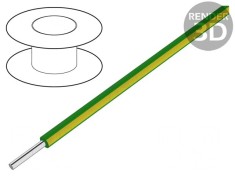Cablu EcoWire 18AWG verde-galben 600V 30,5m