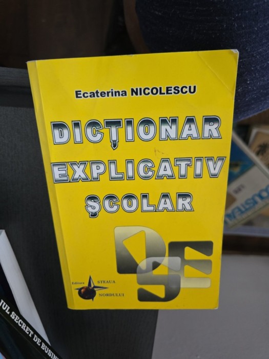 Dictionar Explicativ Şcolar - Ecaterina Nicolescu