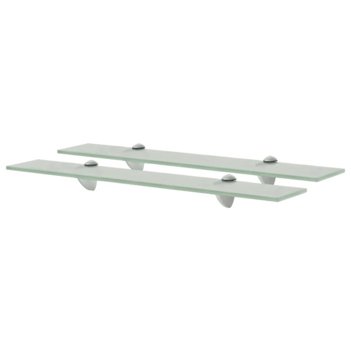 Gossi rafturi suspendate, 2 buc., 60 x 20 cm, sticla, 8 mm