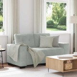 Gossi canapea lovesea gri deschis 120 cm catifea