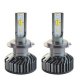 Set 2 LED-uri Auto Techstar&reg; P8, H7, 40w, 4000 Lumeni, 3000K, 4500K, 6000K, AUTO, 12-24 Volti, ZES, Canbus, Miez Cupru, Radiator Aluminiu