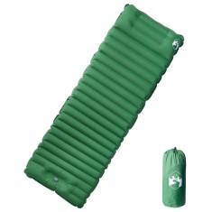 Saltea de camping auto-gonflabila, cu perna integrata, verde GartenMobel Dekor foto