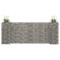 vidaXL Jardinieră gabion &icirc;n formă de H, 260 x 40 x 100 cm, s&acirc;rmă oțel 145661