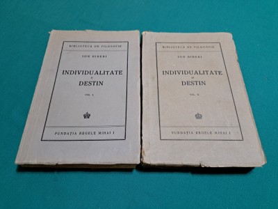 INDIVIDUALITATE ȘI DESTIN / 2 VOL. / IOAN BIBERI / 1945 * 4 foto