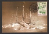 CPIB 21736 - CARTE POSTALA - CENTENAR &quot;BELGICA&quot; IN BANCHIZA IN LUMINA LUNII 1898