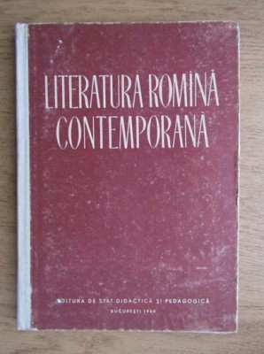 M. Gafita - Literatura rom&amp;icirc;nă contemporană ( perioada 1920-1944) foto