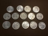 lot monede Ungaria - 20 Filler anul 1969, 1971, 1974, 1976, 1977, 1978, 1981, 1982, 1983, 1985, 1986, 1987, 1988, 1989. !