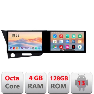 Navigatie Honda CR-Z 2006-2013 Edotec 2 ecrane 8 core 4+128 21.6 inch Incell android Wifi 5Ghz gps internet Kit-crz CarStore Technology foto