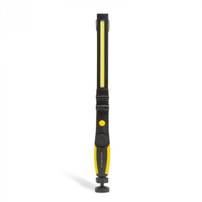 Lampa de lucru Phenom, 4 W, 250 lm, 1600 mAh, Micro USB, Li-Ion, COB-LED, plastic, Galben