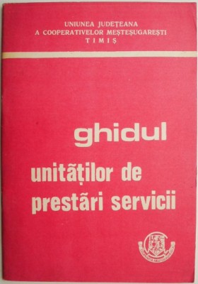 Ghidul unitatilor de prestari servicii foto