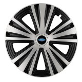 Set 4 capace roti Glory Gri-Negru R16, Compatibil Cu Ford
