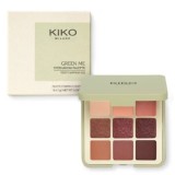 Paleta Farduri Pleoape, Kiko Milano, Green Me, 102 Feisty Saffron, Vegan, 9 Culori