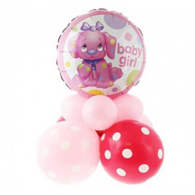 Set decoratiune din baloane Baby Girl foto