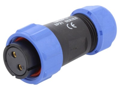 Conector mufă mamă 2 pini IP68 foto