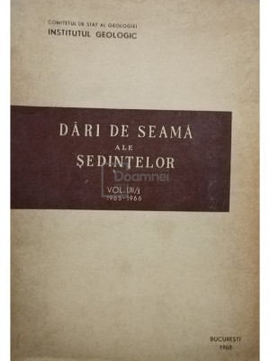 Dari de seama ale sedintelor, vol. III/3 (editia 1968) foto