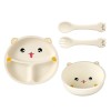 Set 4 Piese Hranire Bebelusi si Copii, 28 x 26 x 2 cm Bej