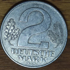 RDG DDR Germania republica democrata - moneda - 2 mark 1957 rara "deutsche mark"