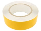 Bandă de marcare albă autoadezivă PVC 75mm x 50m FATH
