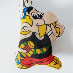 Jucarie vintage Asterix din material textil imprimat / panza, Darguard, 16 cm