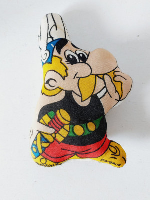 Jucarie vintage Asterix din material textil imprimat / panza, Darguard, 16 cm foto