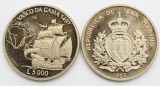 D2 San Marino 5000 lire 1997 /Great navigators: Vasco da Gama/Argint .835 ,18 g /ex PROOF/ din foto