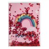 Carnet Notițe A6, Model Rainbow, Multicolor, 60 File, Copertă Plastic Transparent, Oem